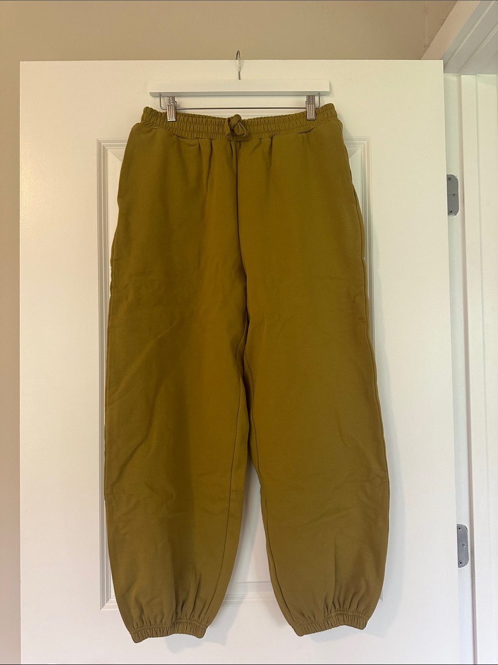 Women’s Olive Green Drawstring Jogger Pants